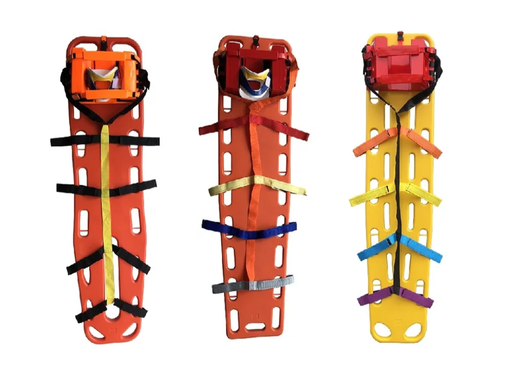 Plan dur + immobilisateur de tête + sangle