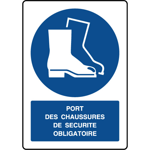 Panneau pvc 30*20 Port des chaussures de sécurité 