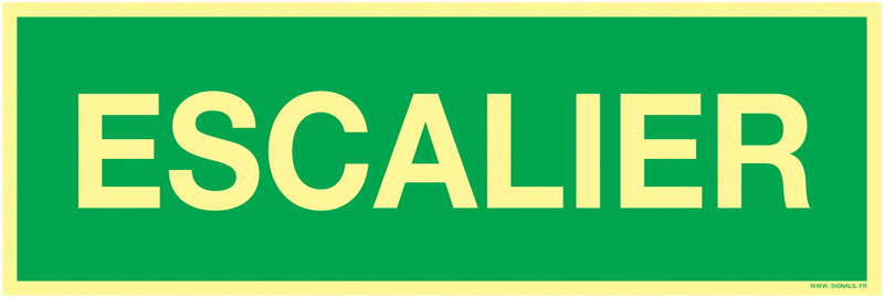 Panneaux 32*12 photoluminescent escalier 